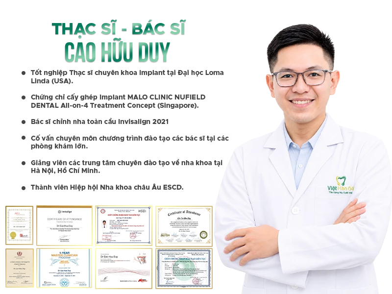 Thạc sĩ - Bác sĩ Cao Hữu Duy